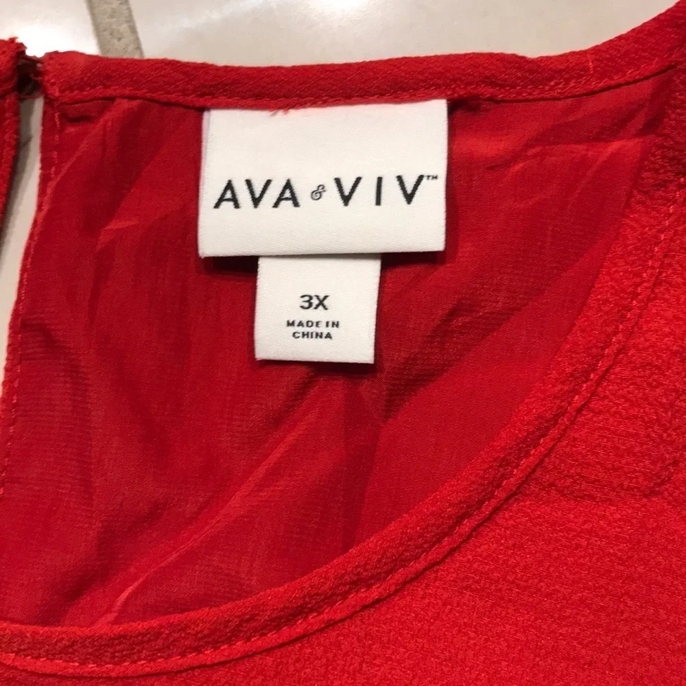 Ava & Viv Cold shoulder dress Sz. 3X - Picture 9 of 10